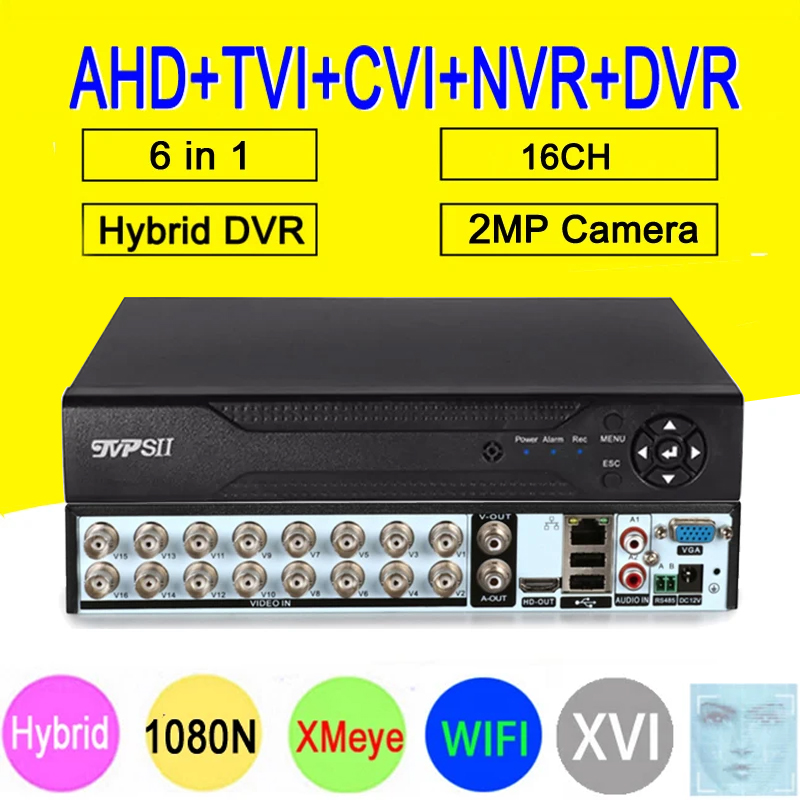 Dahua Nvr 16 Channel - Caméra de vidéosurveillance hybride 6 en