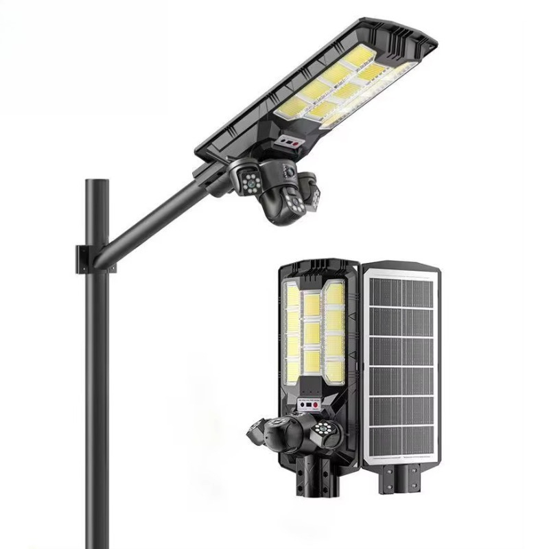 Security Camera System Solar 4G - Caméra de réverbère solaire Ptz 360,
