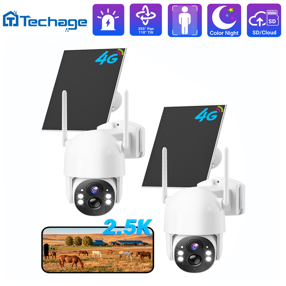 Security Camera System Solar 4G - Caméra de sécurité solaire cellulaire 4G