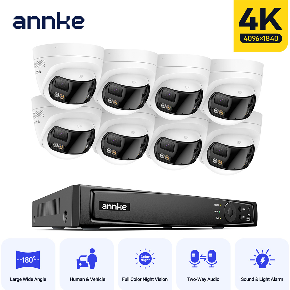Poe Security Camera 8Mp 4K - Système de caméra de sécurité vidéo