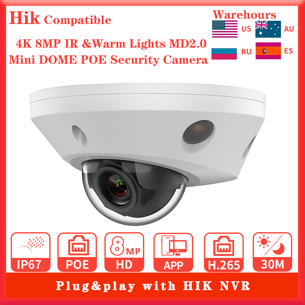 Hikvision Ip Camera 8Mp Dome - Caméra IP Hikvision compatible 4K 8MP