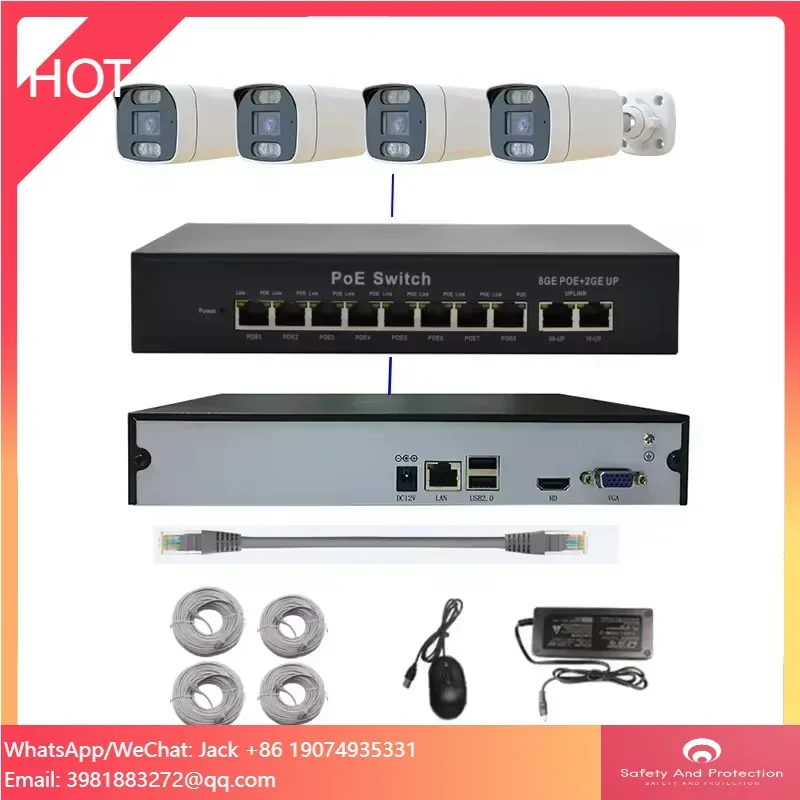Nvr Kit 4 Camera 5Mp Poe - Kit NVR AI 4 canaux avec