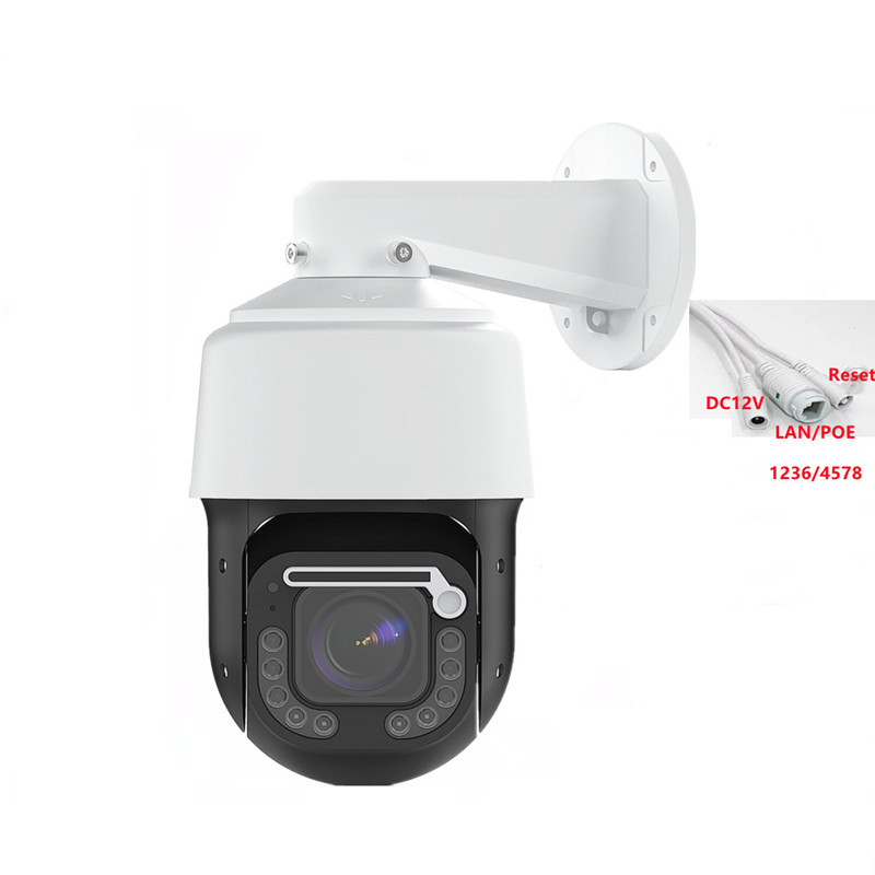 Hikvision Ip Camera 8Mp Dome - Caméra IP PTZ POE avec essuie-glace,