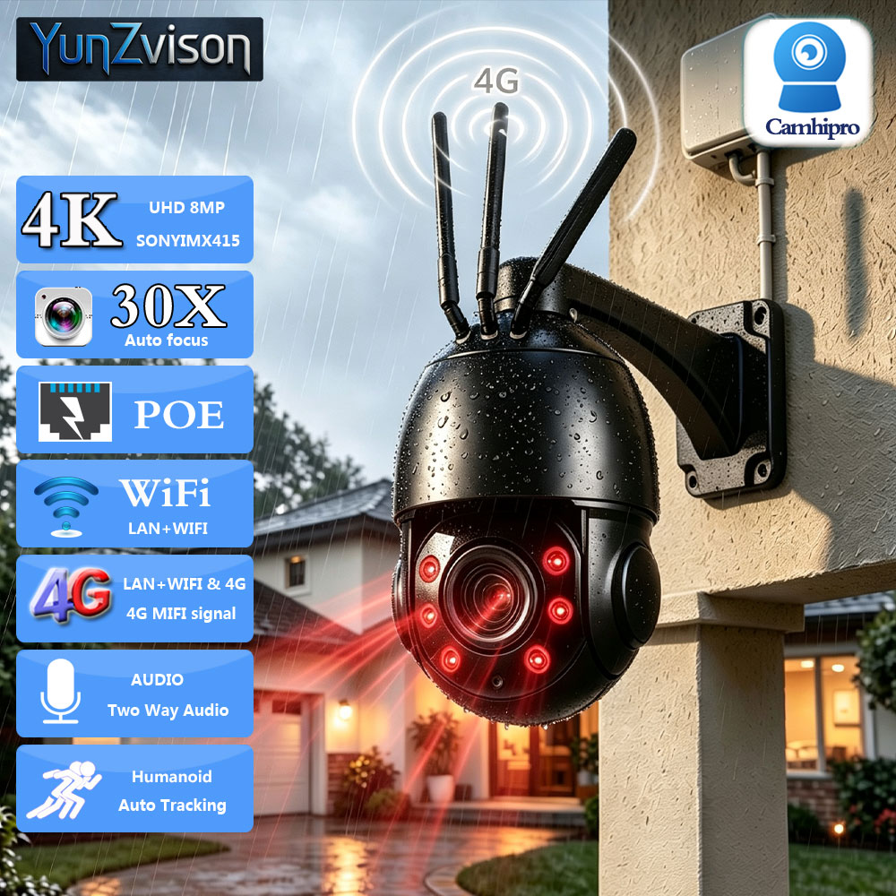Ptz Camera 30X Zoom Poe - Caméra IP de surveillance PTZ à
