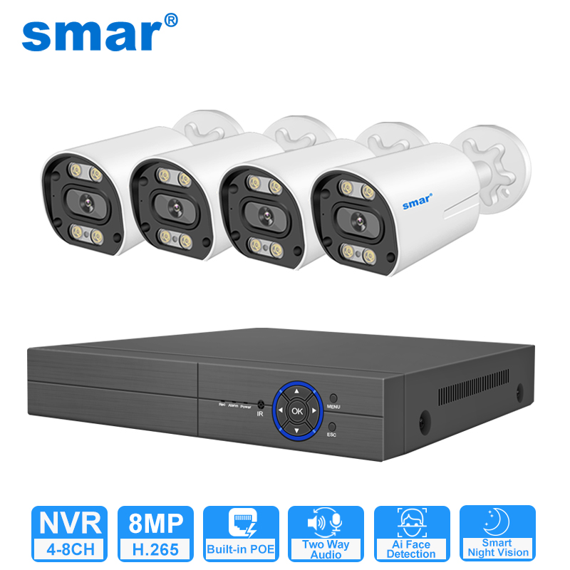 Nvr Kit 4 Camera 5Mp Poe - Système de caméras de sécurité POE