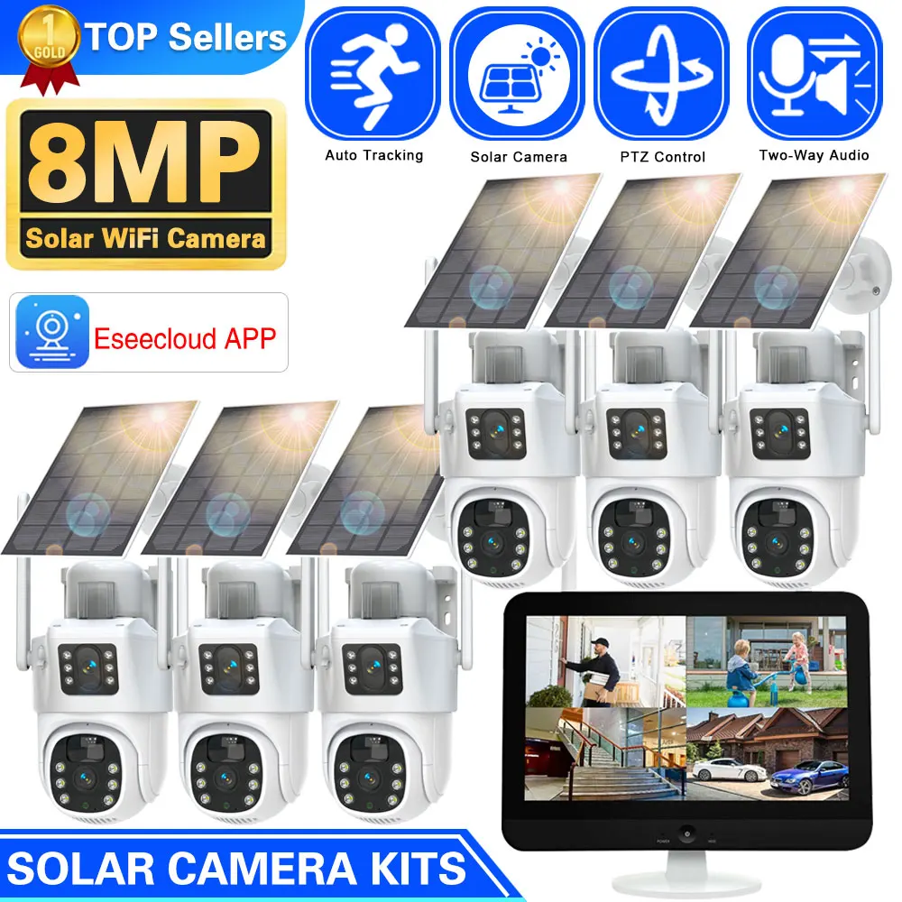 Cctv Camera System 8 Camera Wireless - Système de vidéosurveillance sans fil, kit