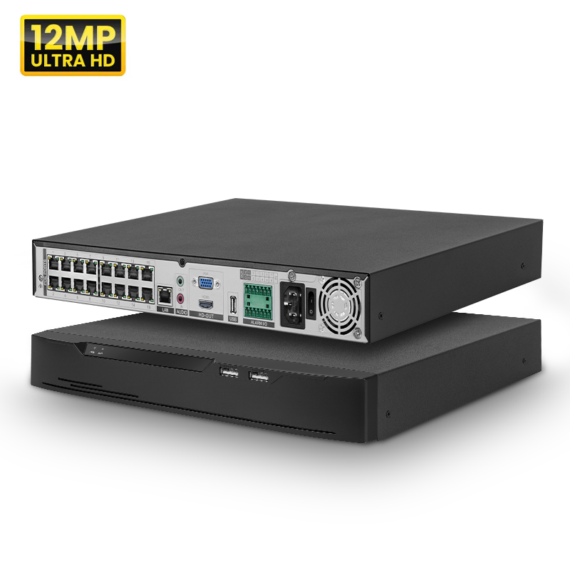 Nvr 16 Channel 4K H265 - Enregistreur vidéo réseau de sécurité CCTV