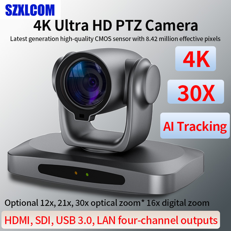 Ptz Camera 30X Zoom Poe - SZXLCOM 4K PTZ caméra de conférence