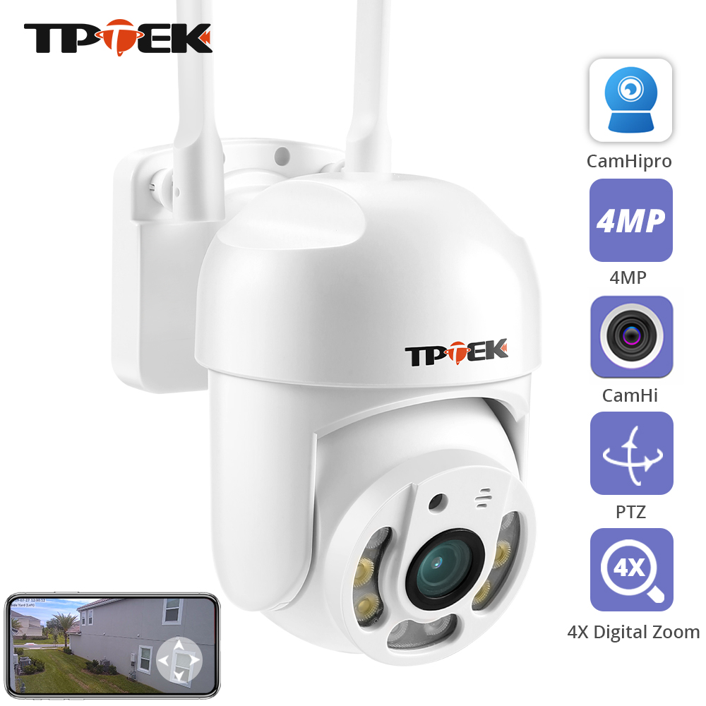 Cctv Camera System 8 Camera Wireless - 4MP PTZ WIFI caméra IP 1080P