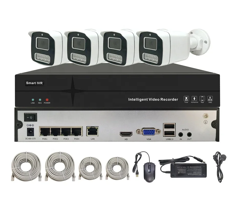 Kit Système de Surveillance CC - Nvr Kit 4 Camera 5Mp Poe avis et prix