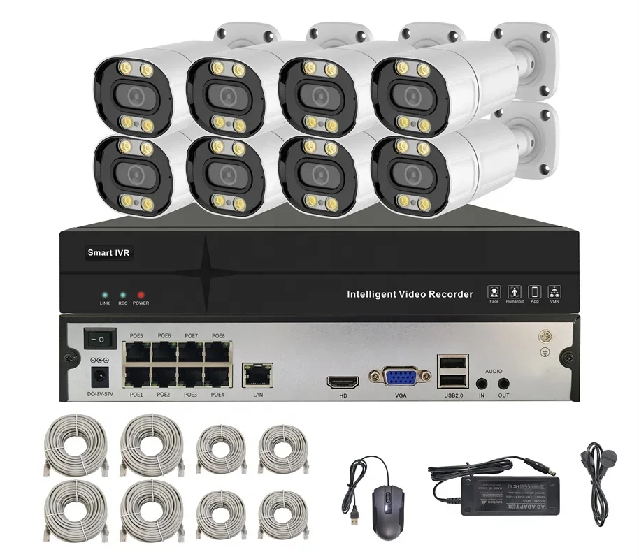 Kit Système de Surveillance CC - Nvr Kit 4 Camera 5Mp Poe avis et prix