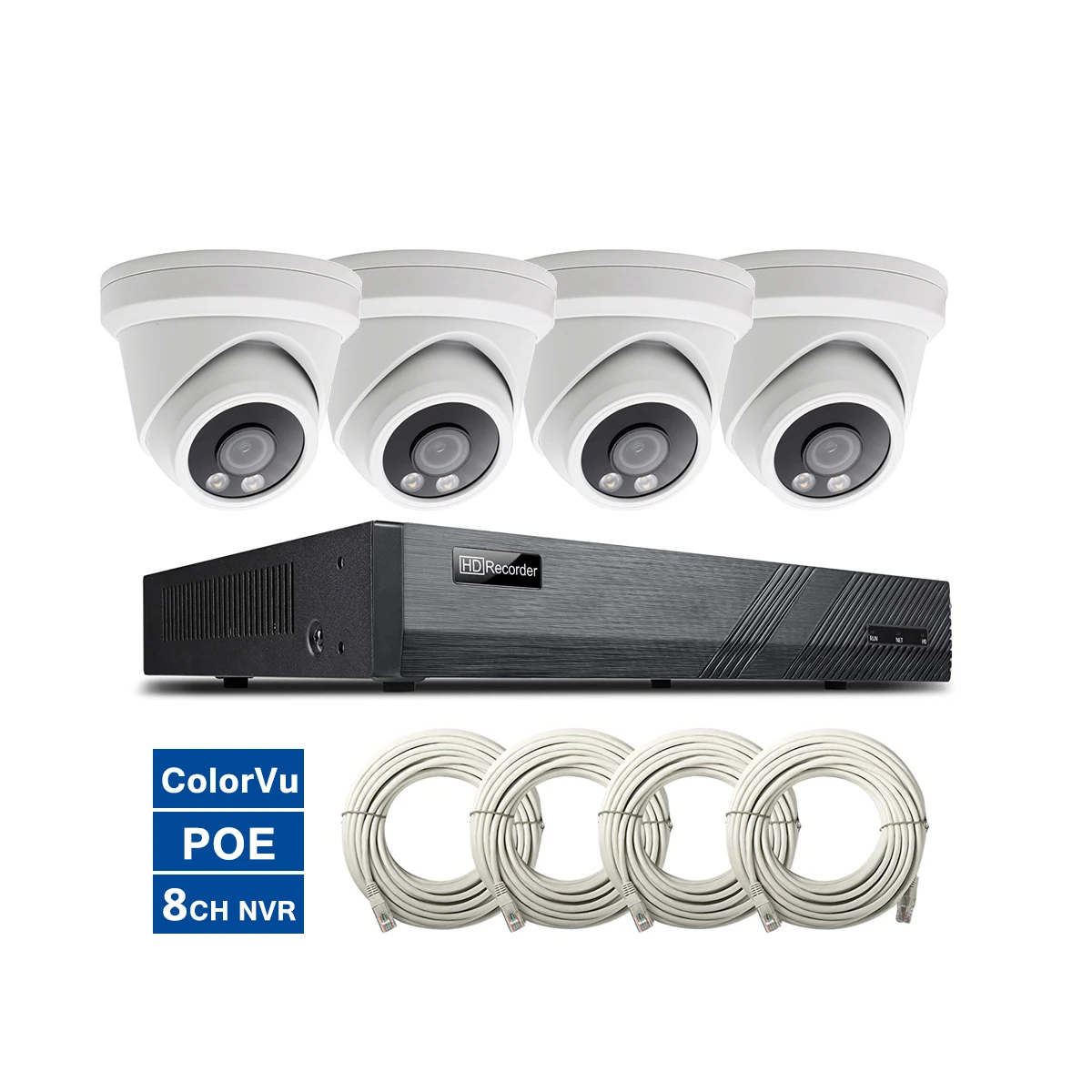 8 Ch hd Nvr Poe Kit Cctv 4 pol - Nvr Kit 4 Camera 5Mp Poe avis et prix