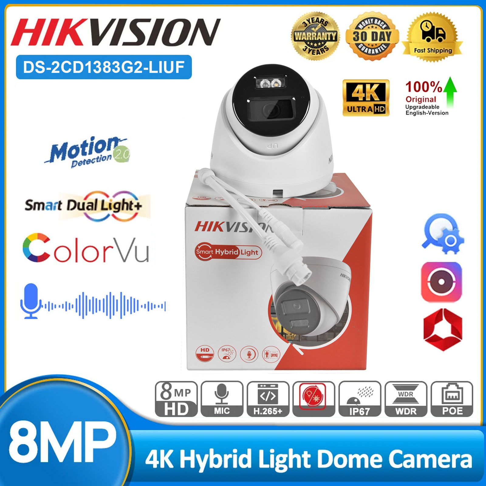 Caméra IP Hikvision 8MP DS-2CD - Hikvision Ip Camera 8Mp Dome avis et prix