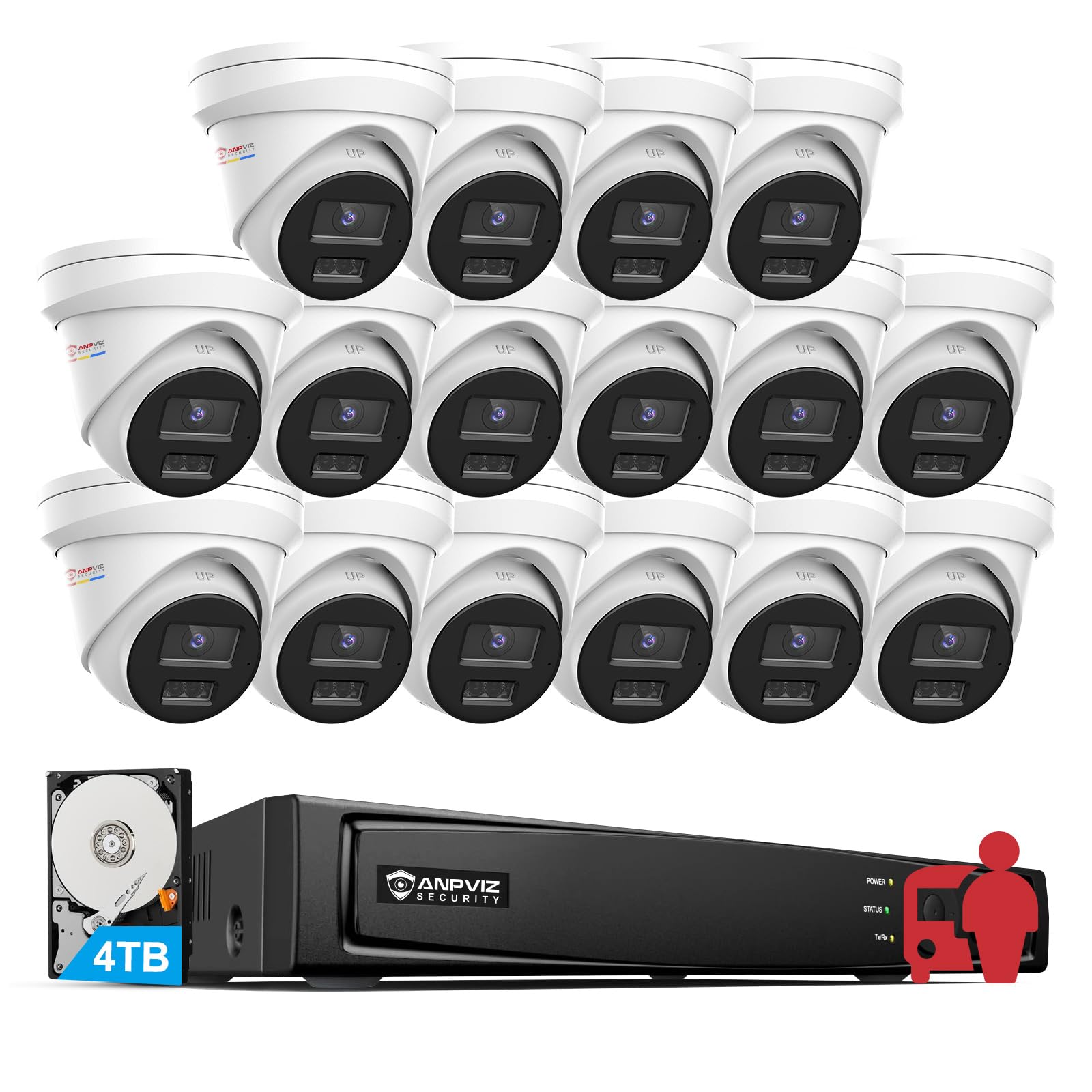 Anpviz 16CH 4K PoE système de  - Nvr 16 Channel 4K H265 avis et prix