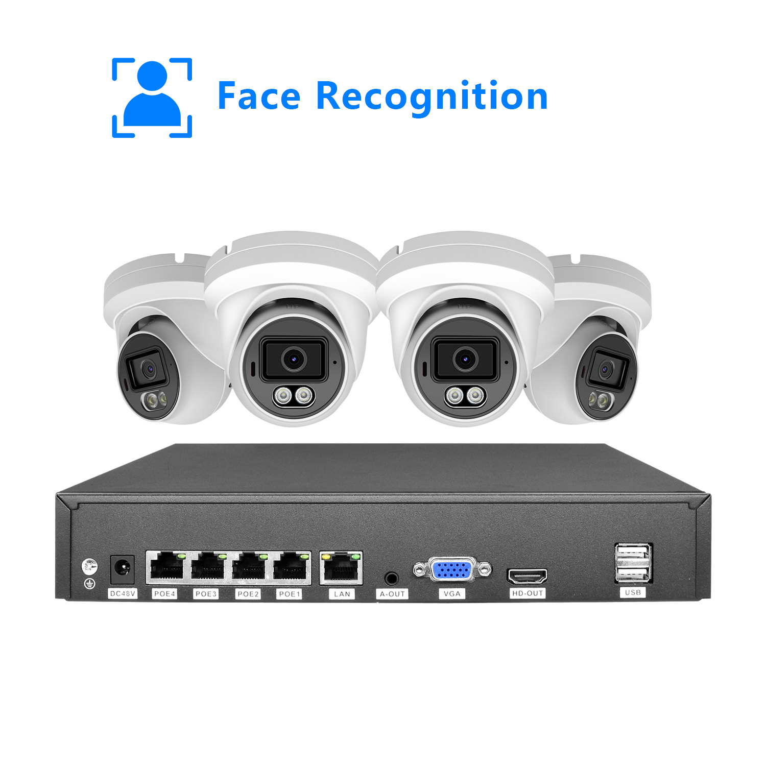 Kit NVR PoE 4 canaux 5MP avec  - Nvr Kit 4 Camera 5Mp Poe avis et prix