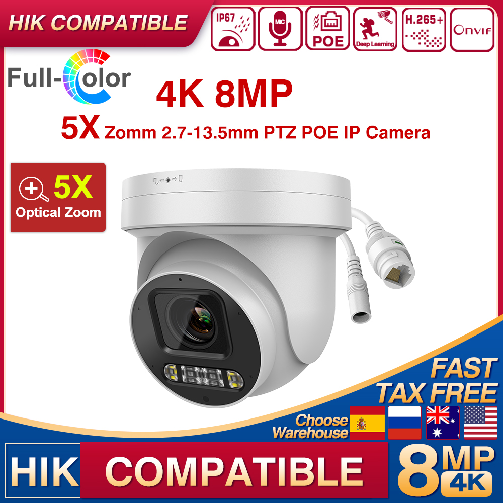 Caméra IP de sécurité PTZ 4K 8 - Hikvision Ip Camera 8Mp Dome avis et prix