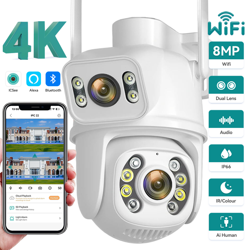 Caméra de surveillance extérie - Ip Camera 4K 8Mp Outdoor Ptz avis et prix