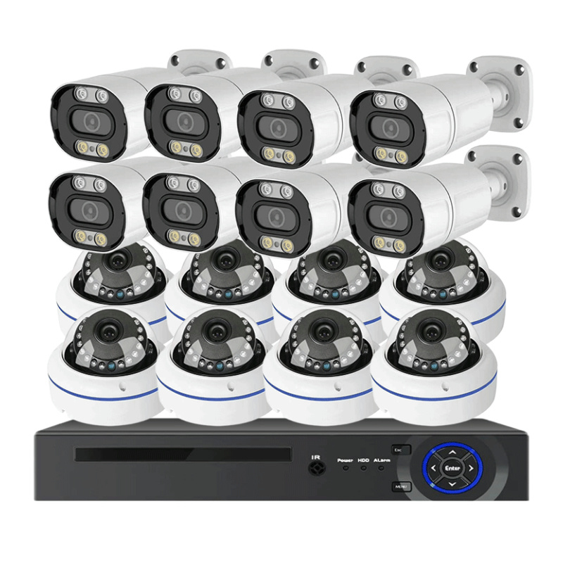 Système de caméra CCTV dôme PO - Nvr 16 Channel 4K H265 avis et prix