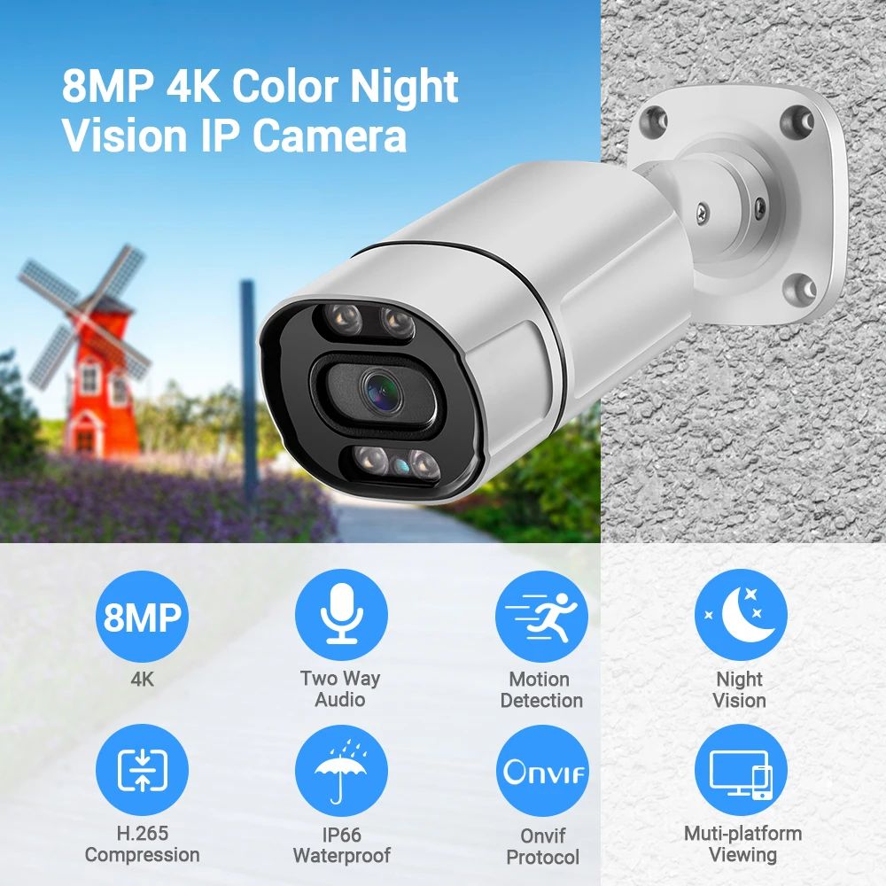 Système de caméra CCTV dôme PO - Nvr 16 Channel 4K H265 avis et prix