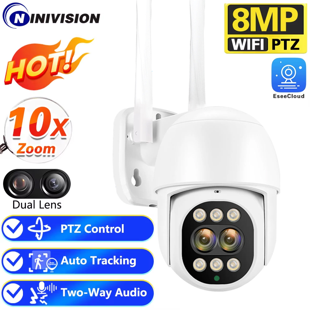 Caméra de surveillance extérie - Ip Camera 4K 8Mp Outdoor Ptz avis et prix
