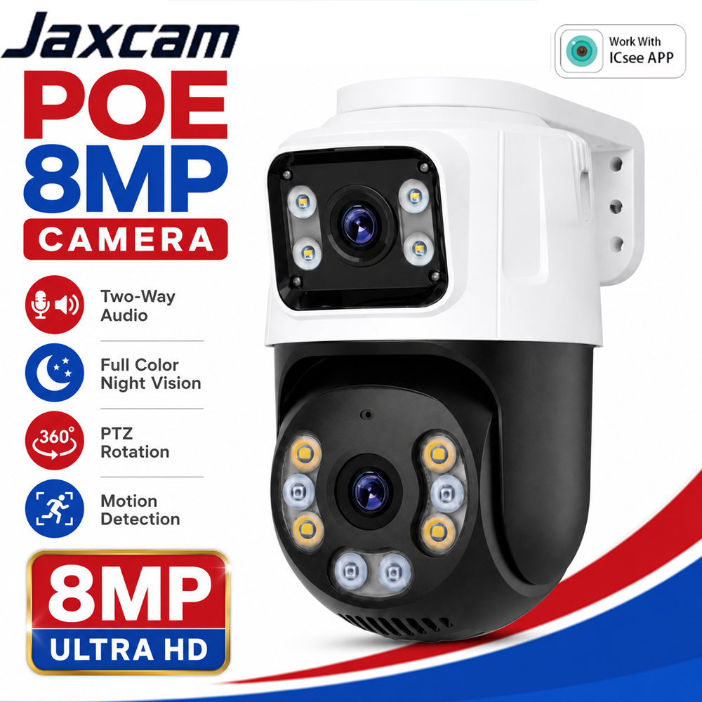 Double objectif 4K 8MP PTZ POE - Ip Camera 4K 8Mp Outdoor Ptz avis et prix