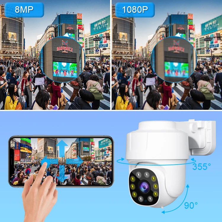 Système de caméra de sécurité  - Poe Security Camera 8Mp 4K avis et prix