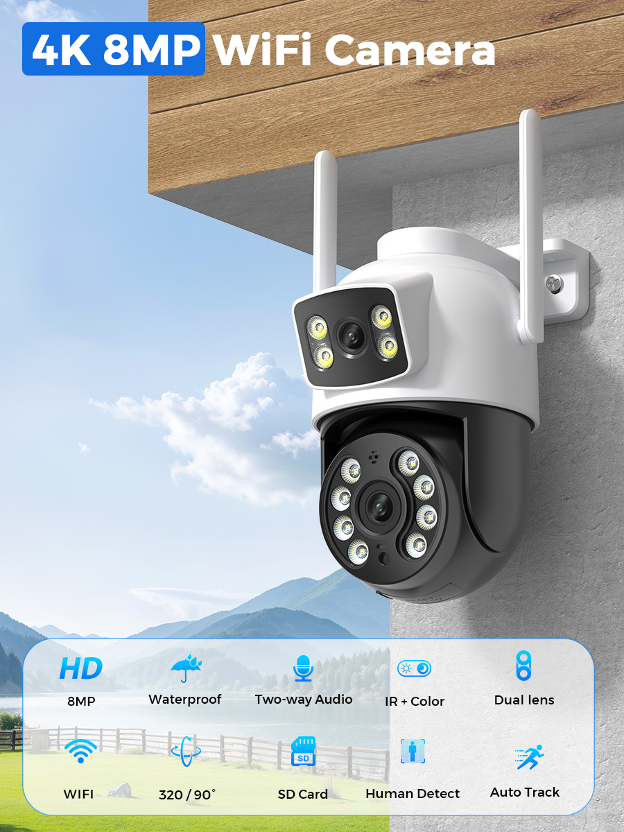 BESDER-Caméra de surveillance  - Cctv Camera System 8 Camera Wireless avis et prix
