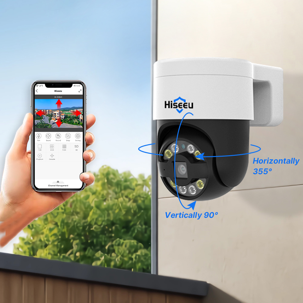 Caméra IP PTZ POE Hiseeu 5MP 4 - Ip Camera 4K 8Mp Outdoor Ptz avis et prix