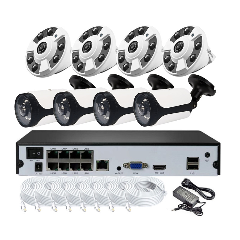 Kit NVR 8 canaux 8MP 4K POE, o - Cctv Camera 180 Degree Panoramic avis et prix