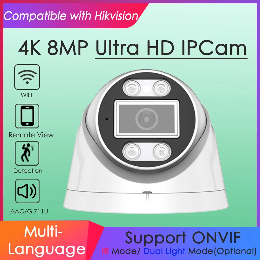 Caméra IP sans fil Wifi 4K 8MP - Hikvision Ip Camera 8Mp Dome avis et prix