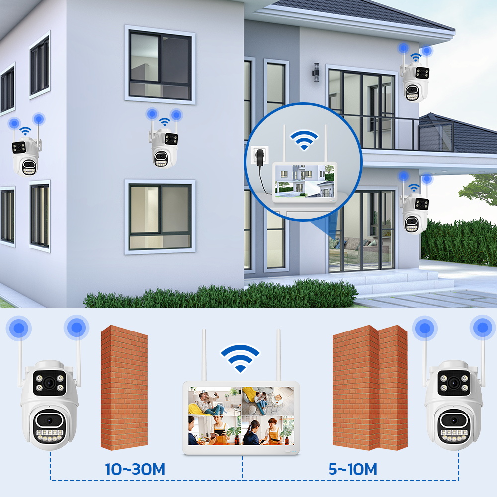 Système de vidéosurveillance s - Cctv Camera System 8 Camera Wireless avis et prix