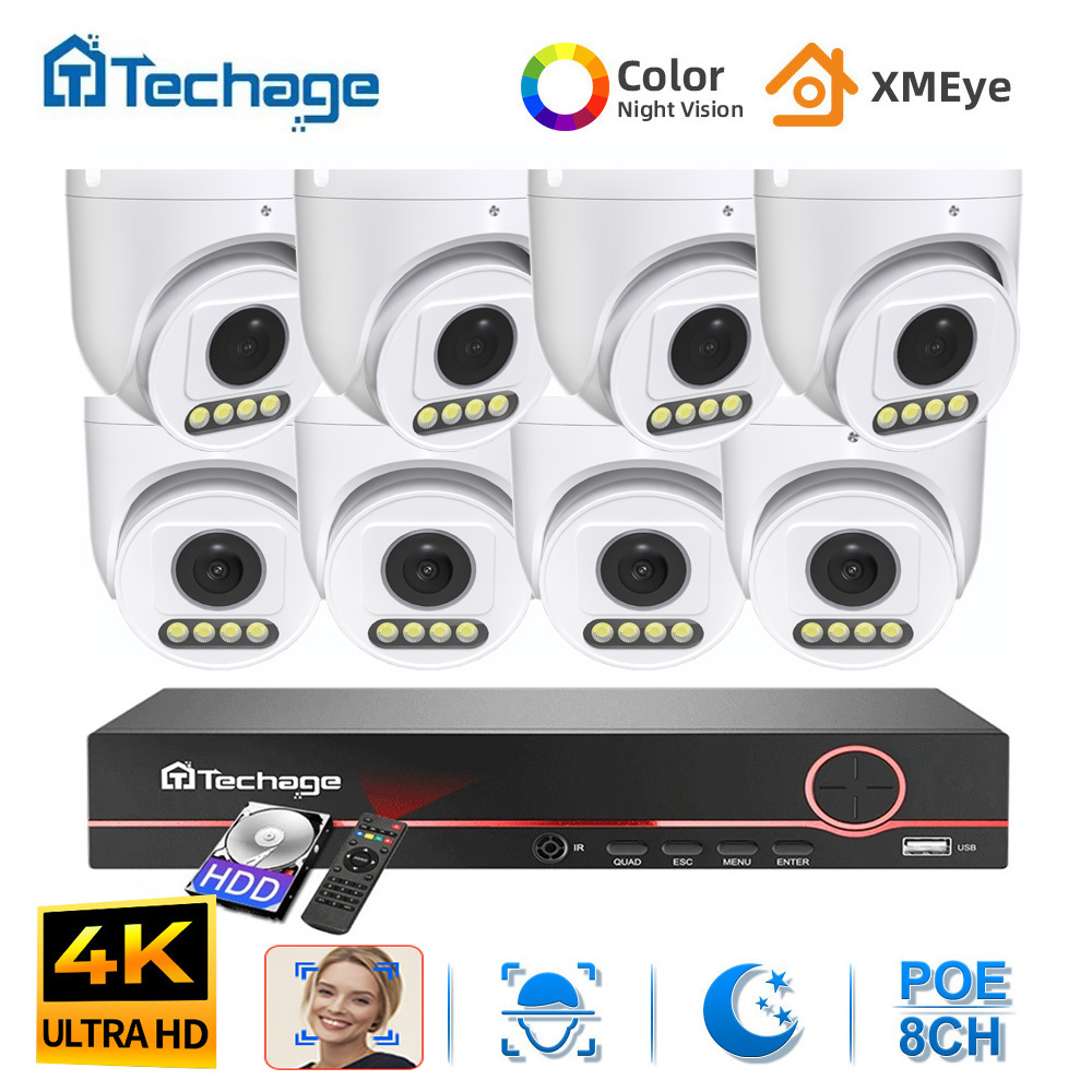 Système de caméra de sécurité  - Poe Security Camera 8Mp 4K avis et prix