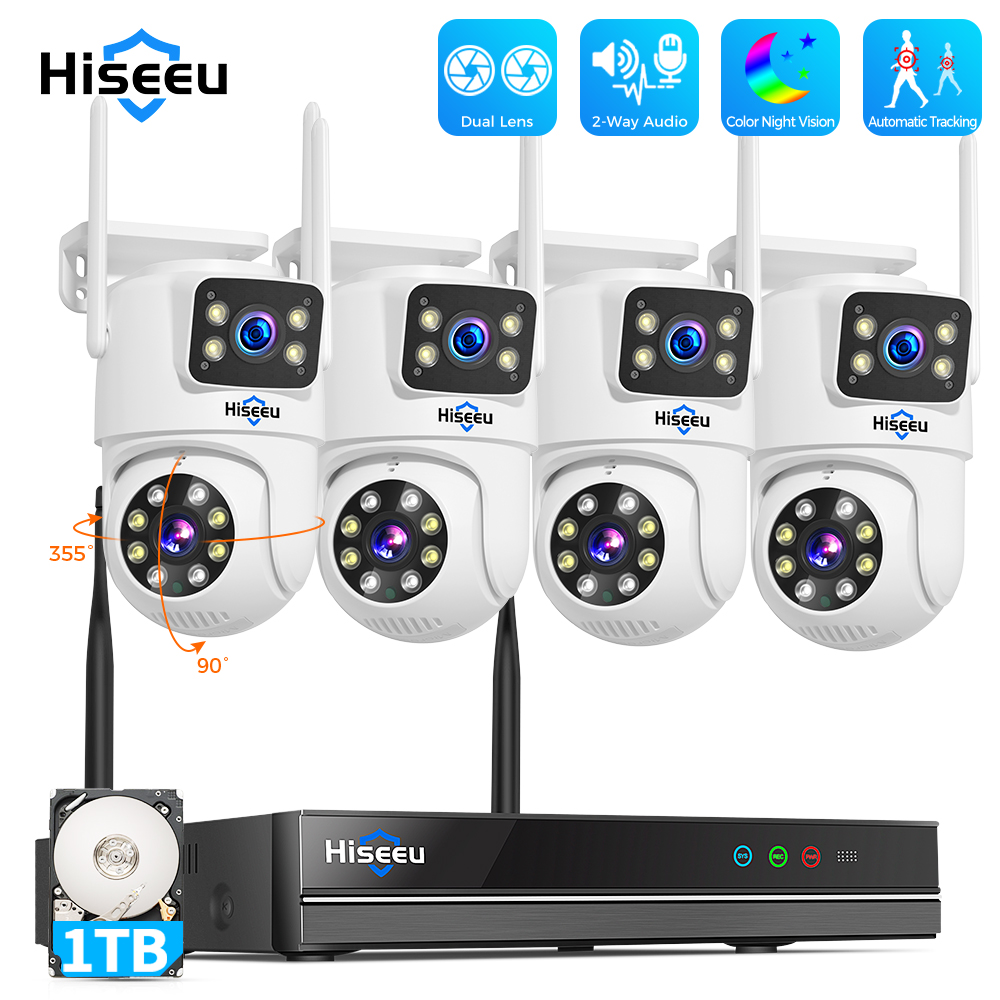 Kit de système de sécurité His - Cctv Camera System 8 Camera Wireless avis et prix