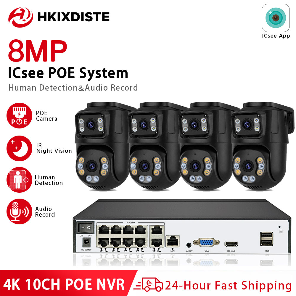 Système de caméra de sécurité  - Cctv Nvr System 8 Channel 4K Poe avis et prix