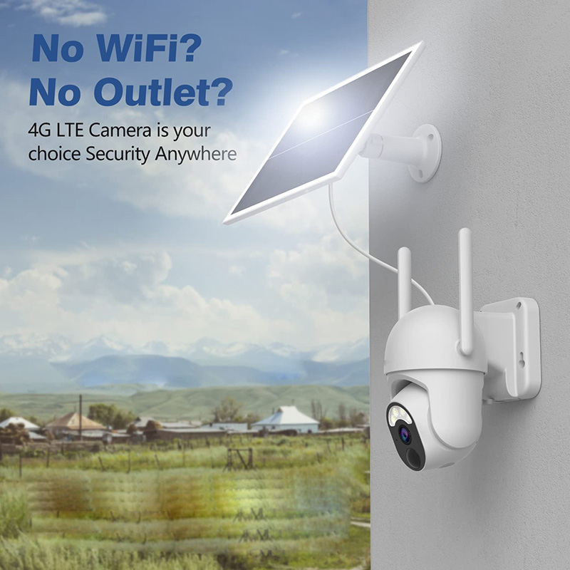 Saikiot caméra solaire 3MP 4G  - Security Camera System Solar 4G avis et prix