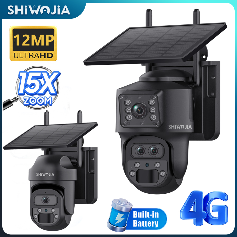 SHIWOJIA Caméra solaire ZOOM 1 - Security Camera System Solar 4G avis et prix