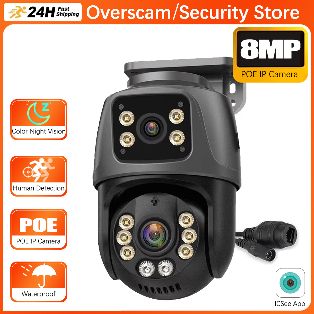 Caméra de Surveillance réseau  - Ip Camera 4K 8Mp Outdoor Ptz avis et prix
