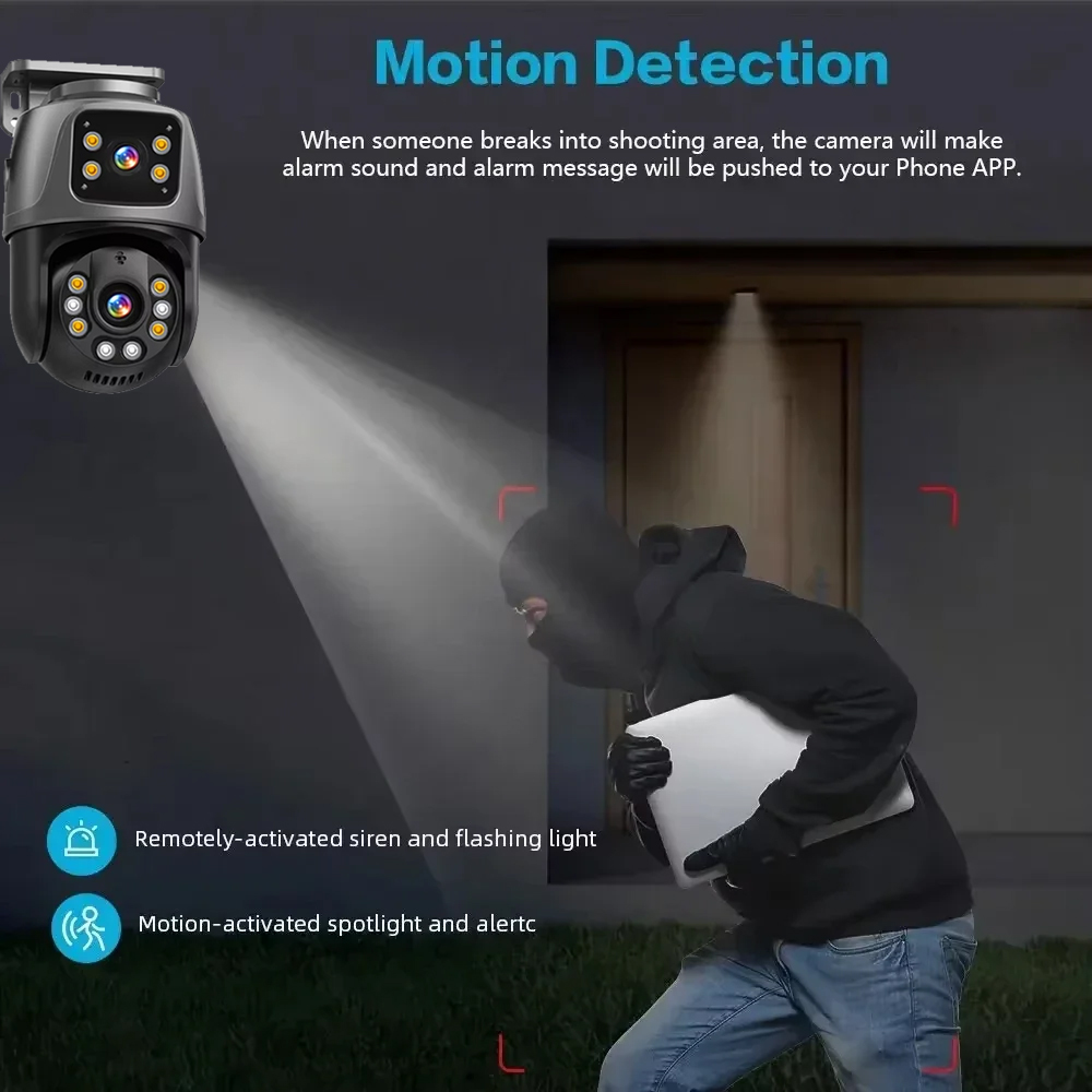 Caméra de Surveillance réseau  - Ip Camera 4K 8Mp Outdoor Ptz avis et prix