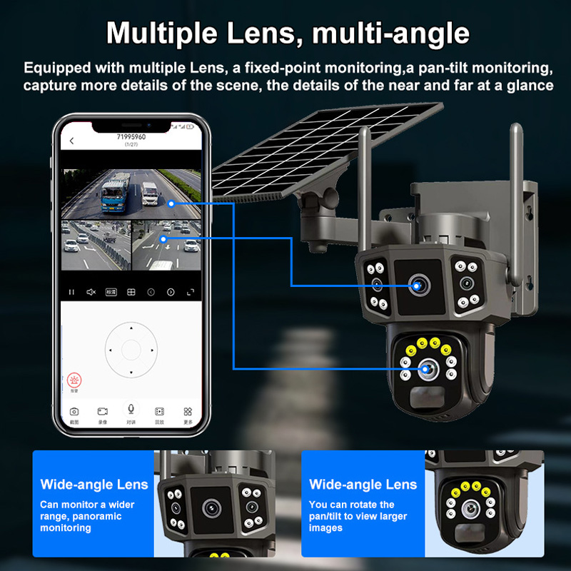Caméra de sécurité extérieure  - Security Camera System Solar 4G avis et prix