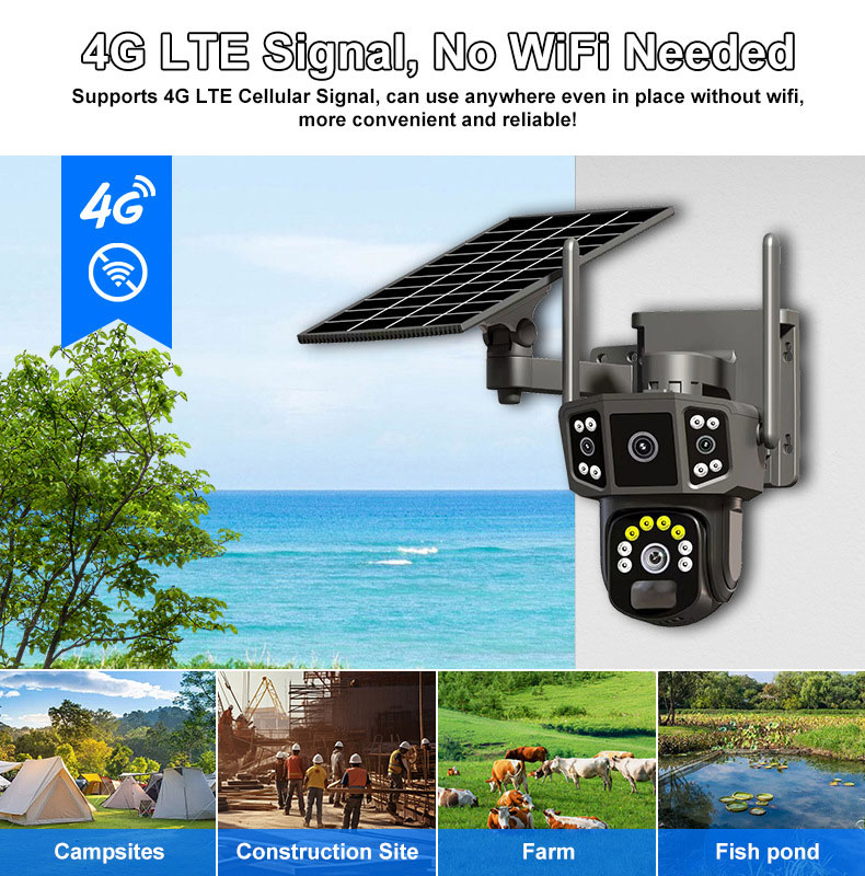 Caméra de sécurité extérieure  - Security Camera System Solar 4G avis et prix