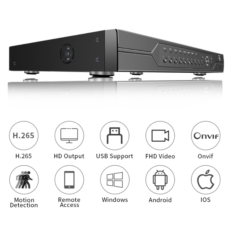 Enregistreur vidéo réseau Cctv - Nvr 16 Channel 4K H265 avis et prix