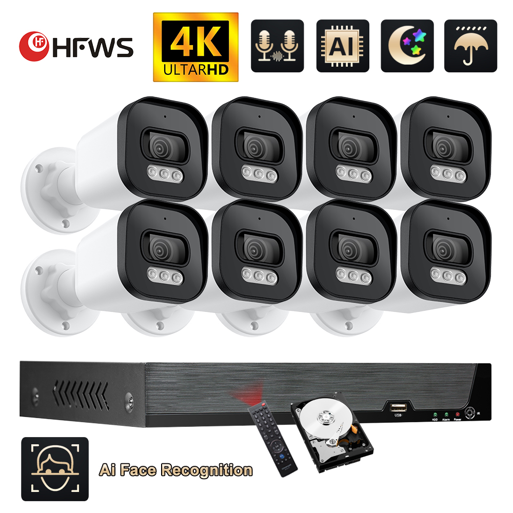 Hfws-Kit de système de sécurit - Cctv Nvr System 8 Channel 4K Poe avis et prix