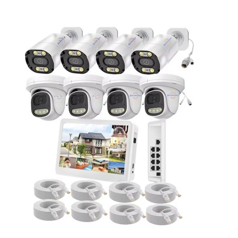 Kit NVR POE 5MP IP CCTV avec 4 - Nvr Kit 4 Camera 5Mp Poe avis et prix