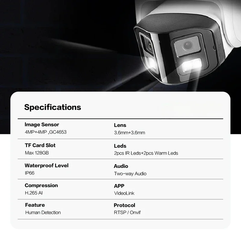 GA-B6DFD-M8G(AG) 4K 8MP panora - Cctv Camera 180 Degree Panoramic avis et prix