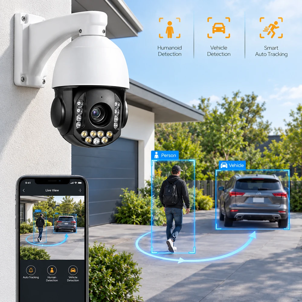 Caméra de sécurité PTZ filaire - Ptz Camera 30X Zoom Poe avis et prix